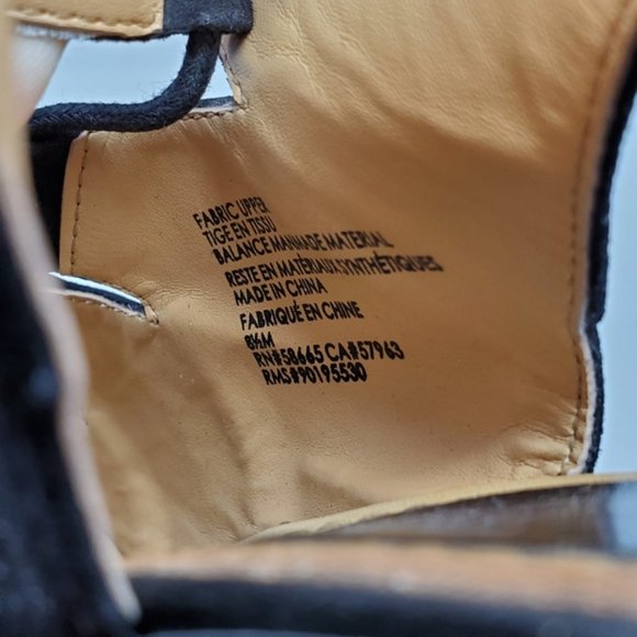 Melrose and Market Calista black lace up wedge sandal - Picture 6 of 10